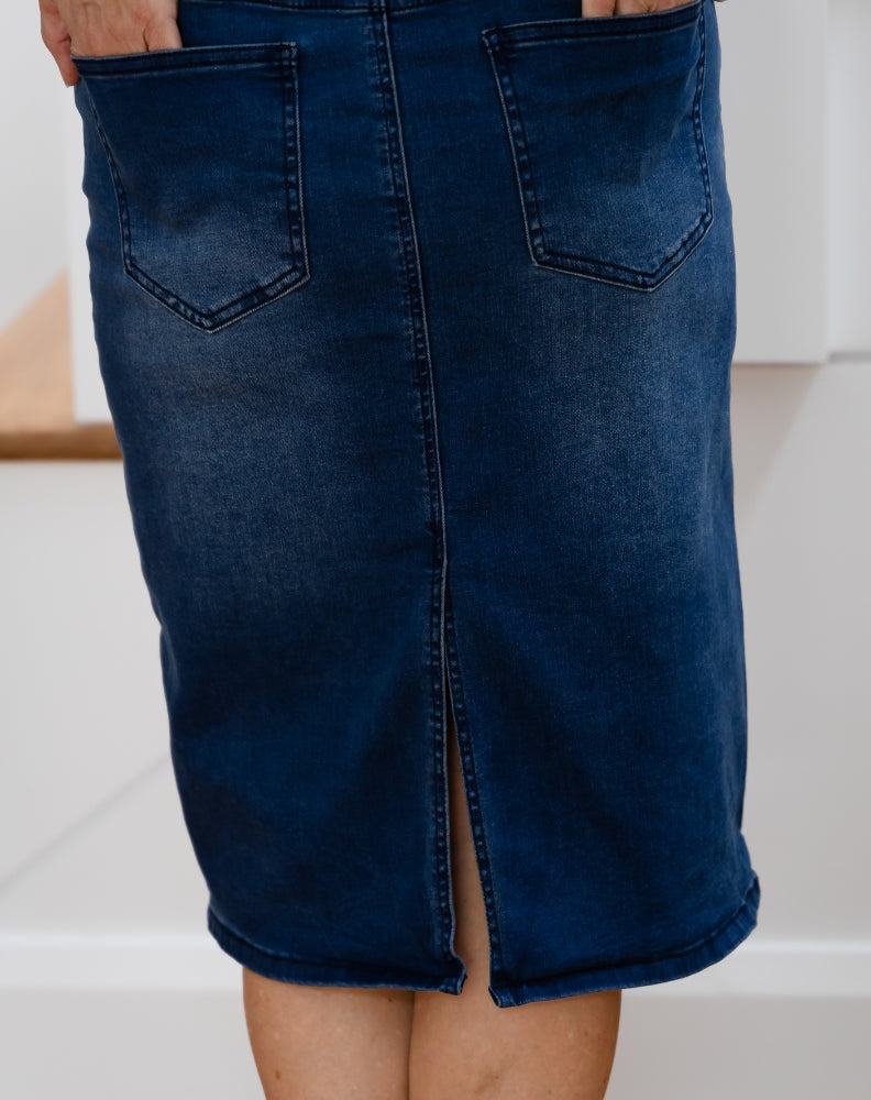 Jenni Stretch Denim Skirt