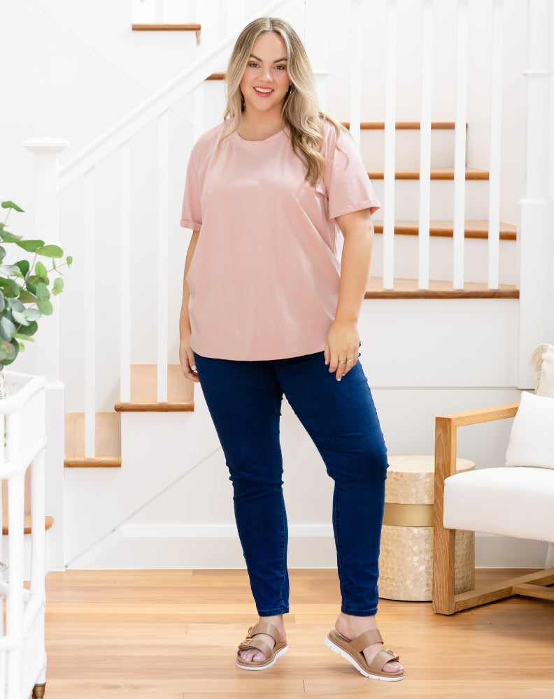 Cuff Tee - Pink