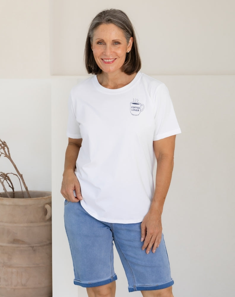 Coffee Lovers Cuff Tee