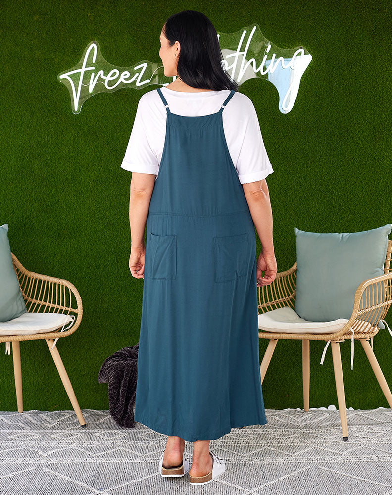 Apron Dress -Teal