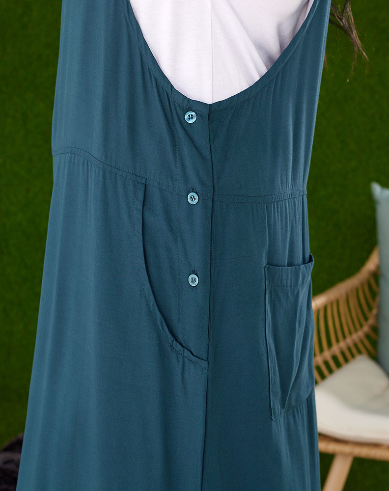 Apron Dress -Teal