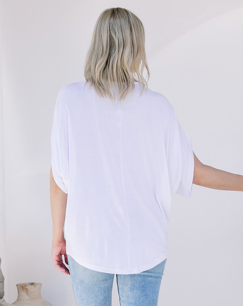 Batwing Tee - White