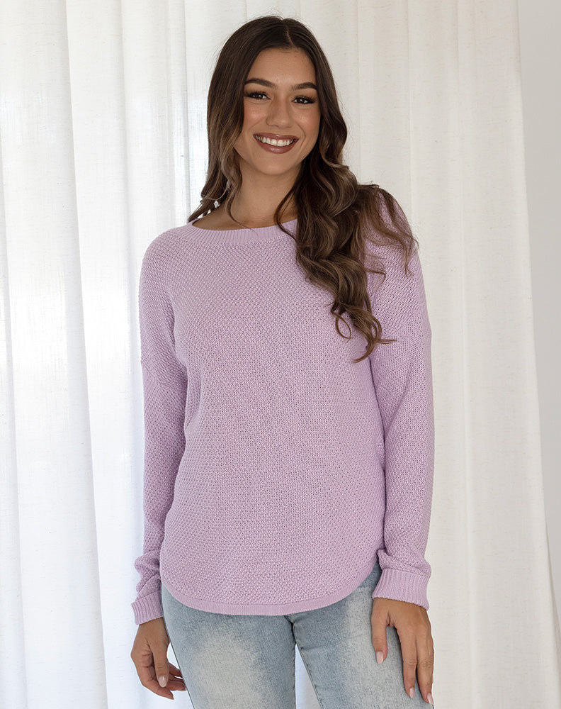 Waffle Knit - Lilac