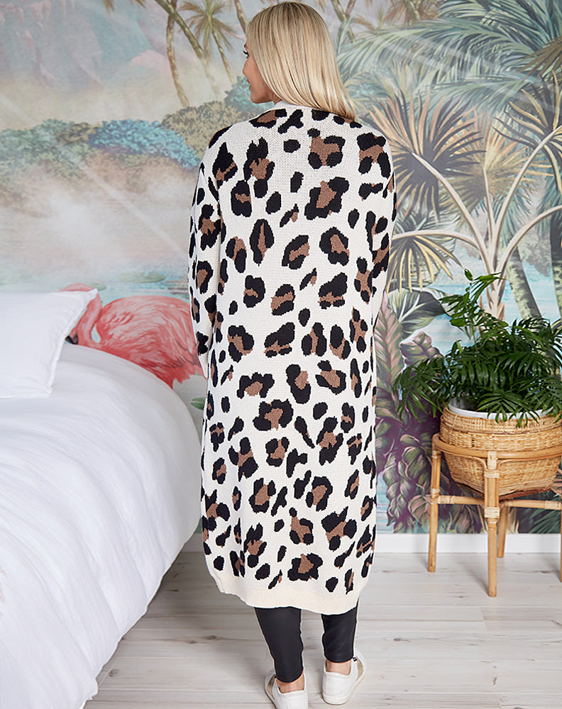 Animal Cardi - Cream