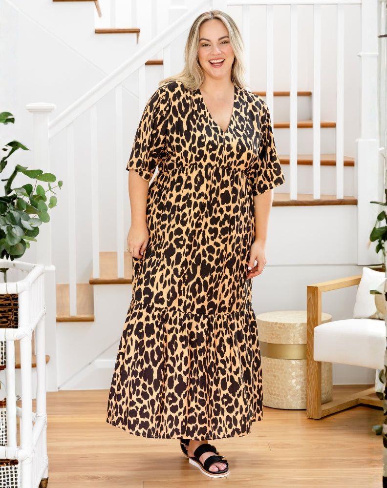 Wendy Maxi Dress - Leopard