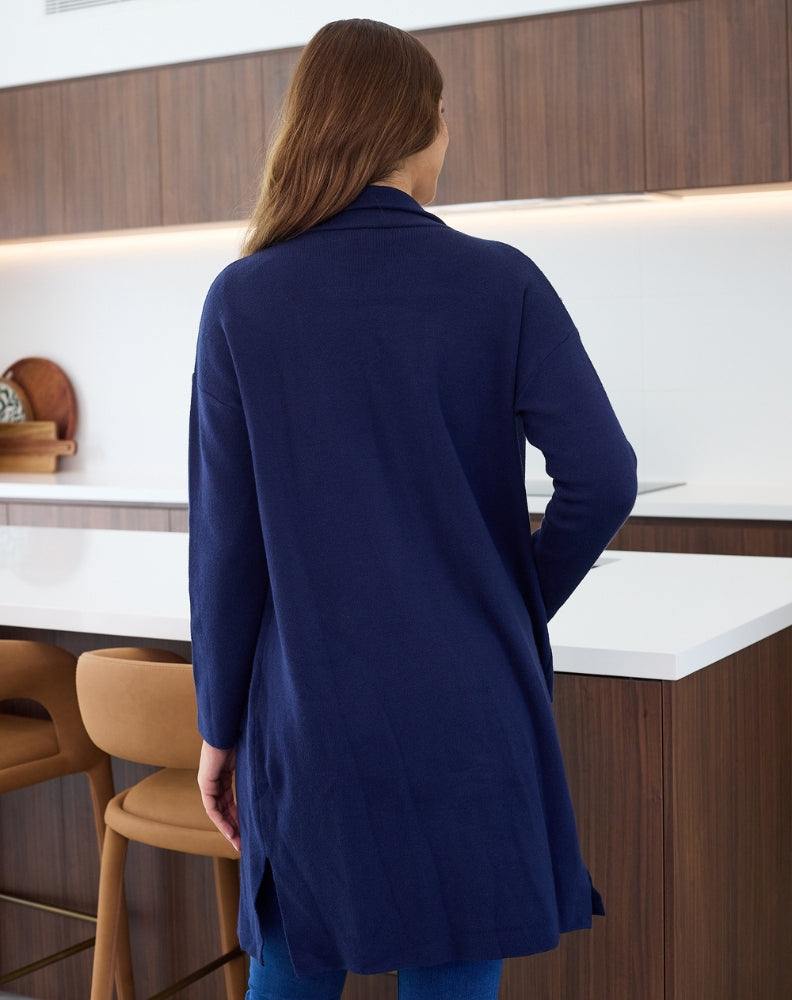 Chloe Knit Coatigan - Navy