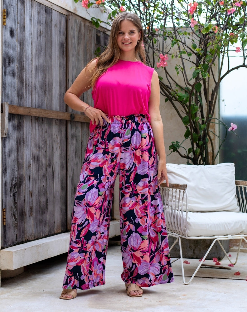 Paige Pants - Lilac Floral