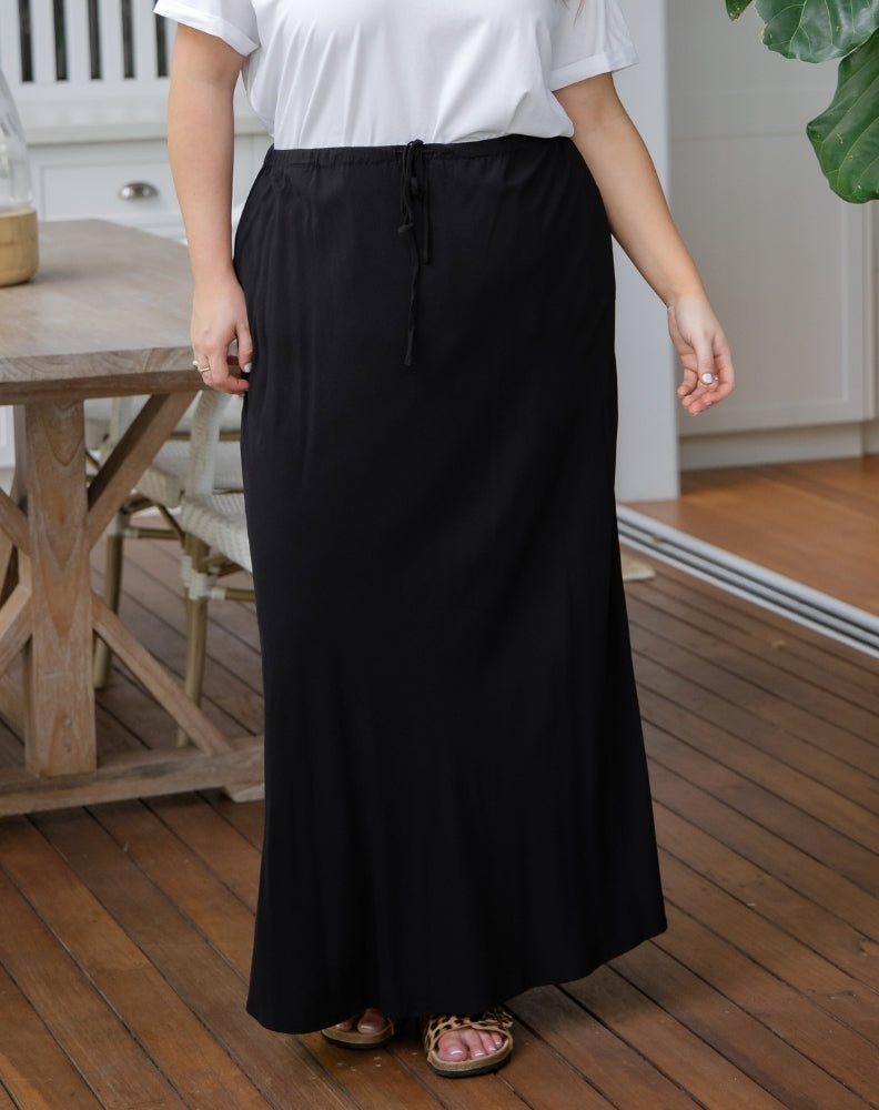 Bianca Bias Skirt - Black
