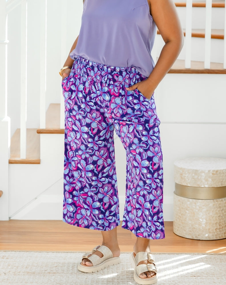Iluka Pants - Violet Blossom