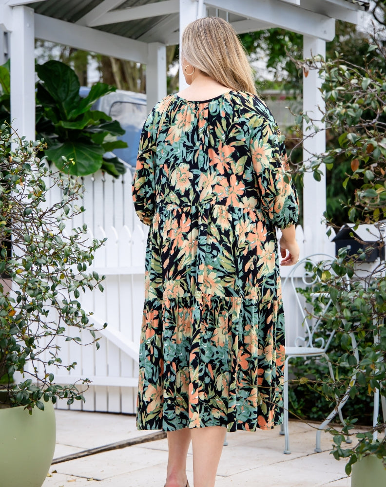 Jacinta Dress - Botanic Green