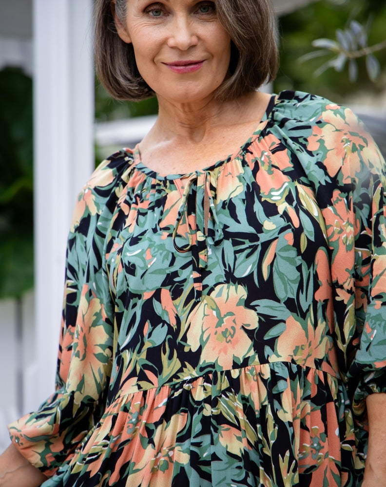 Jacinta Dress - Botanic Green