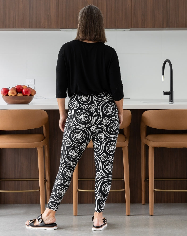Slouch Pant - Tribal Black