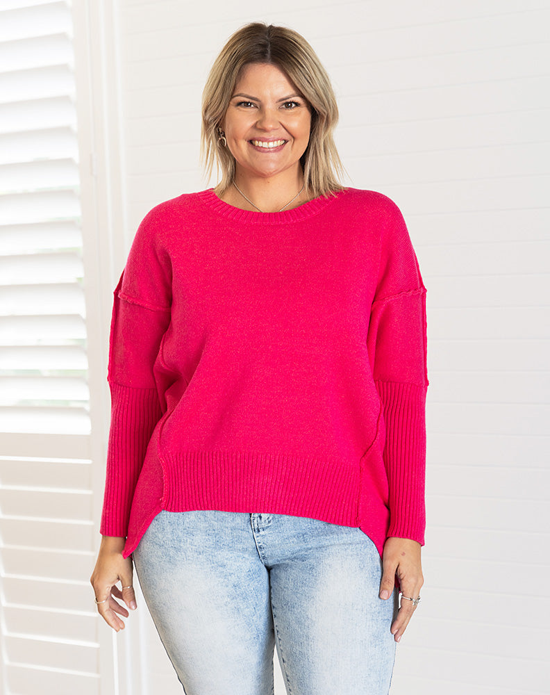 Monique Knit - Hot Pink