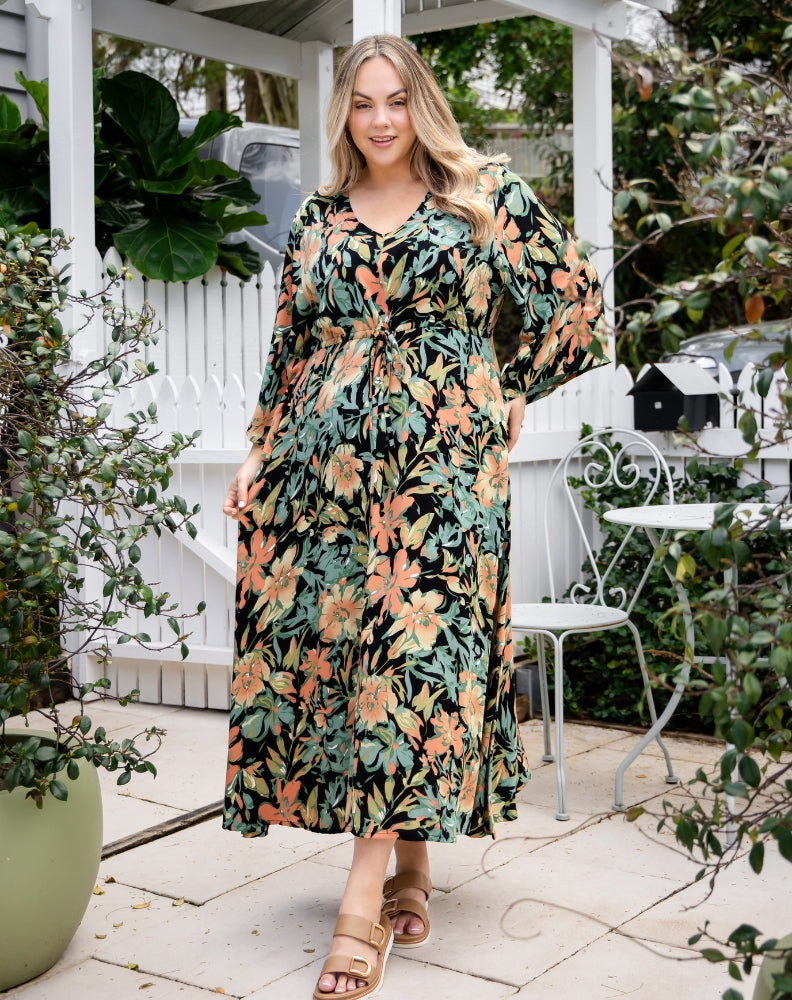 Zoe Dress - Botanic Green