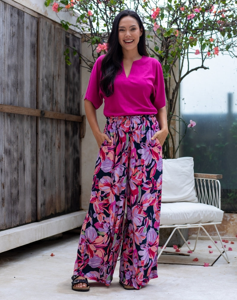 Paige Pants - Lilac Floral