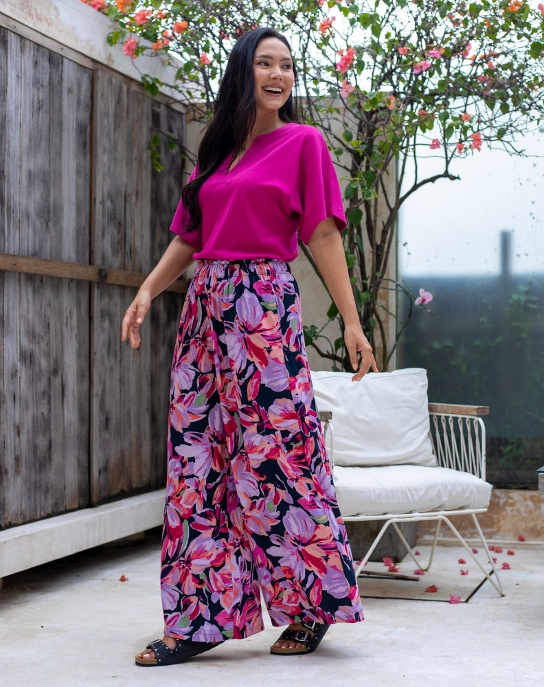 Paige Pants - Lilac Floral