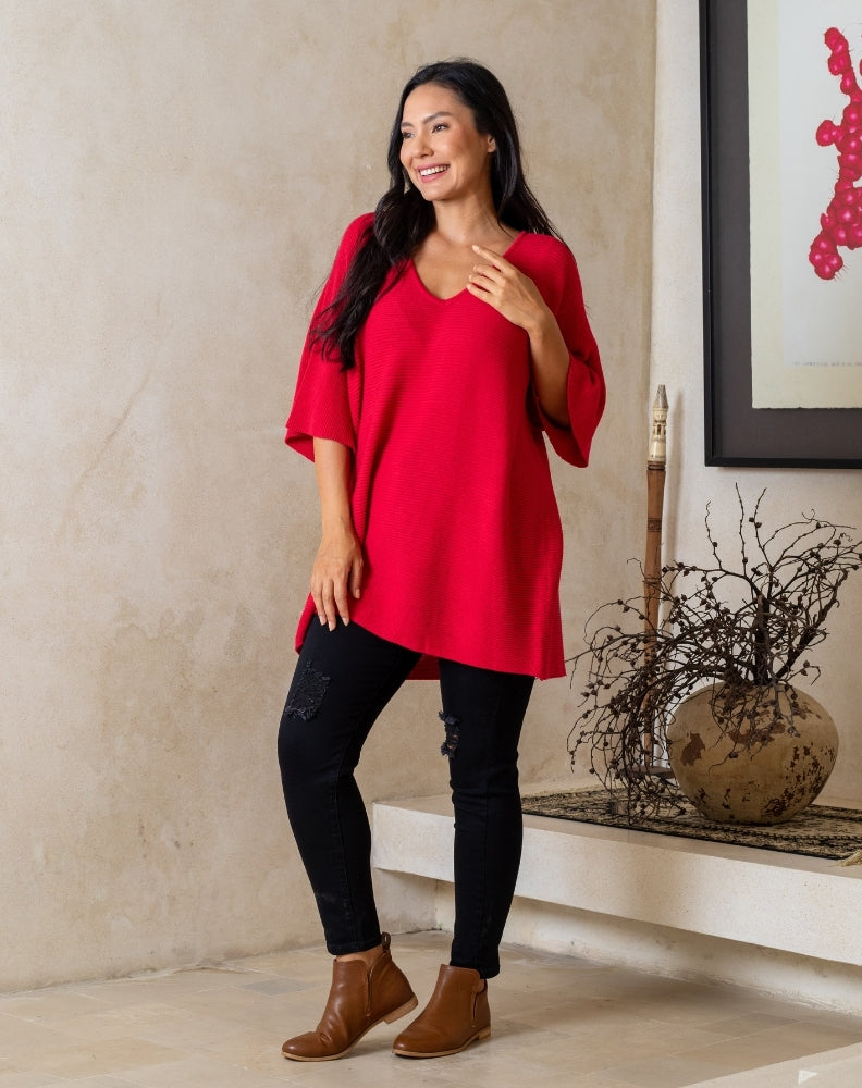 Drew Knit - Red
