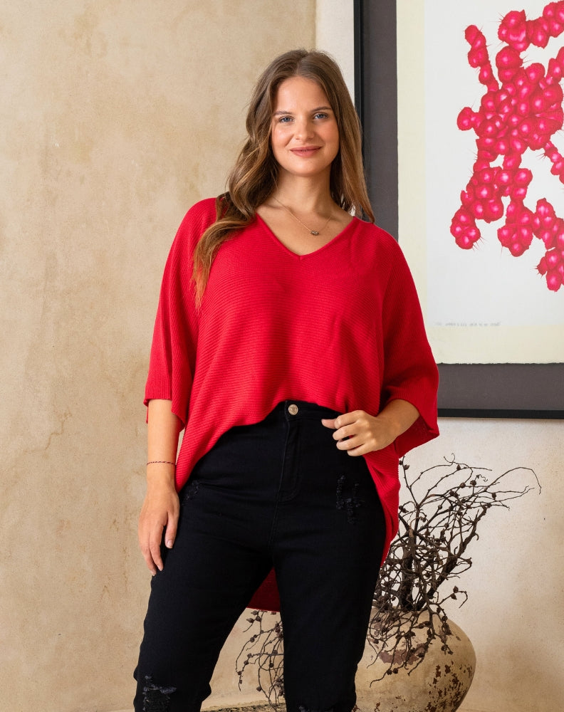 Drew Knit - Red