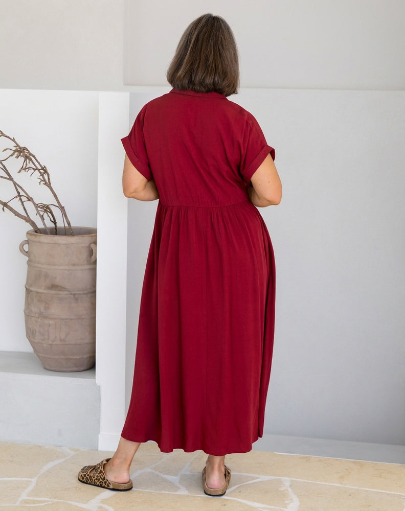 Elsie Dress - Cherry