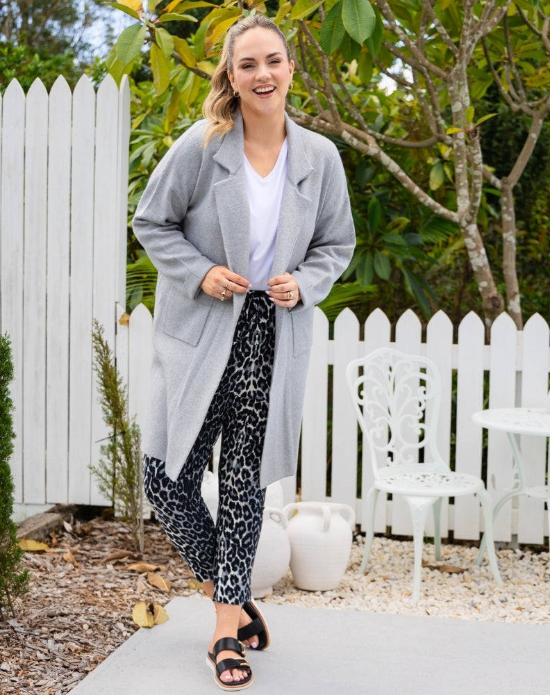 Chloe Knit Coatigan Grey