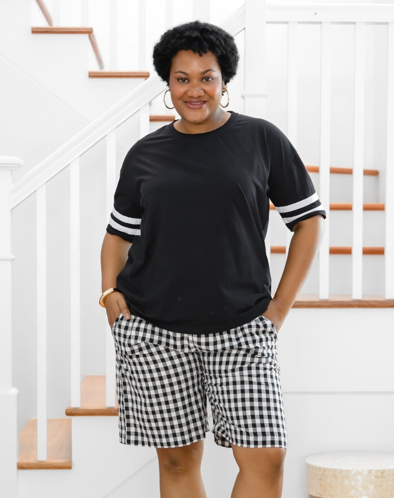 Brunswick Shorts - Black/White Gingham