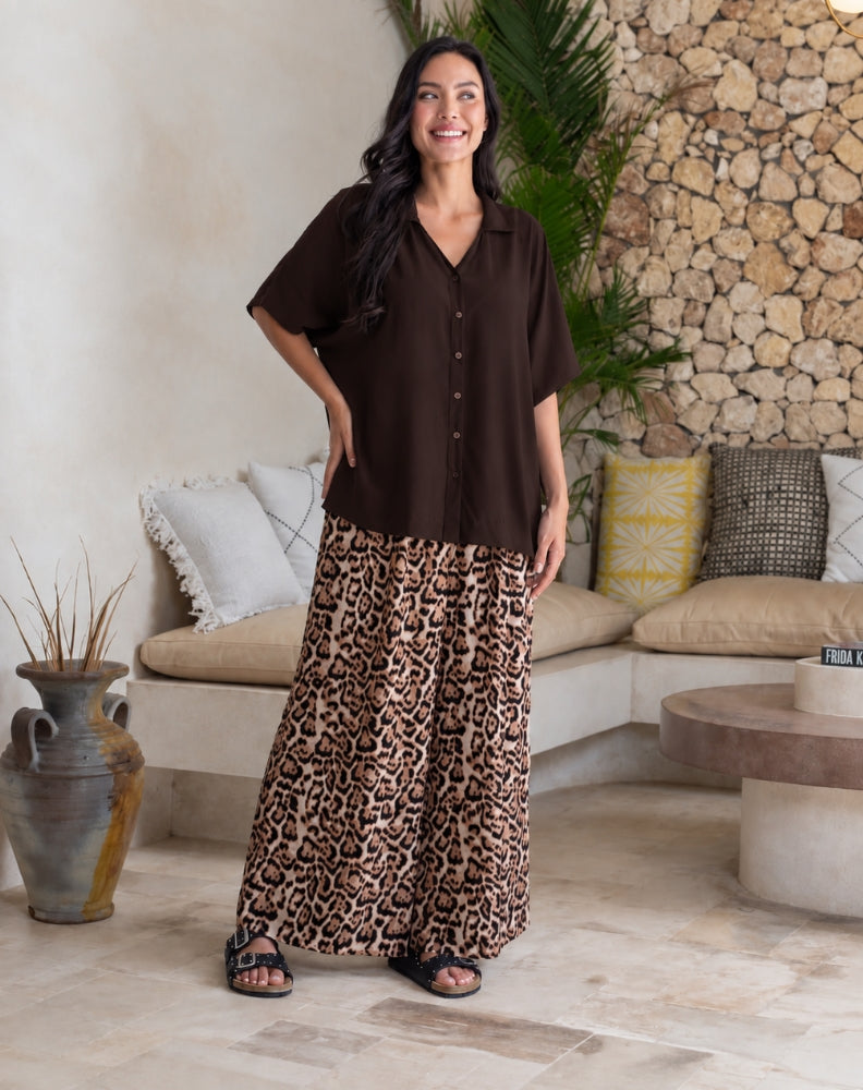 Maddie Shirt - Coffee