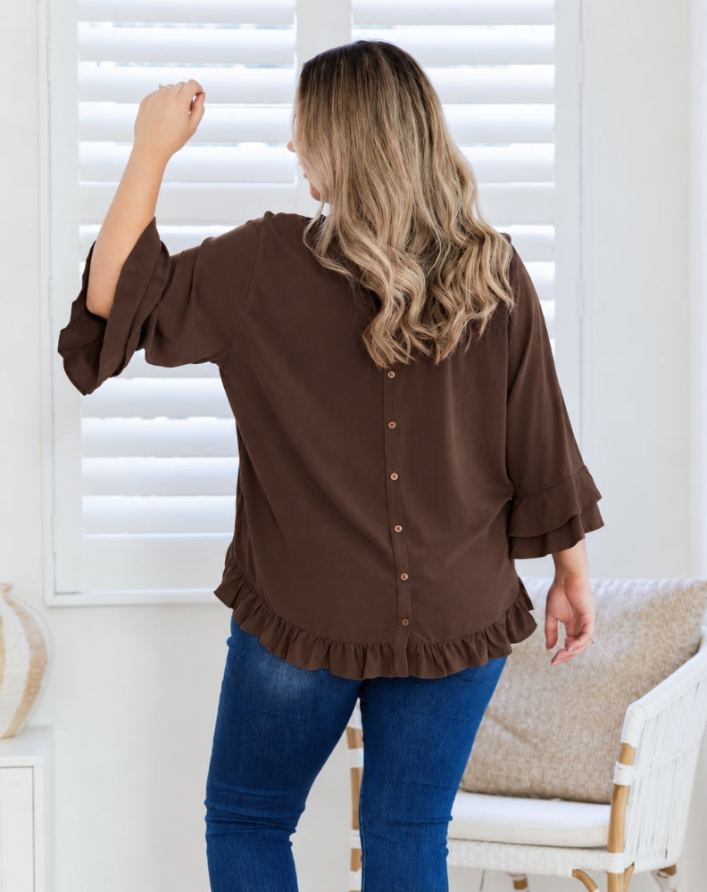 Felicity Top - Coffee