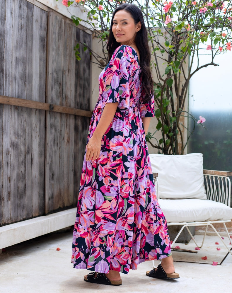 Kalani Dress - Lilac Floral