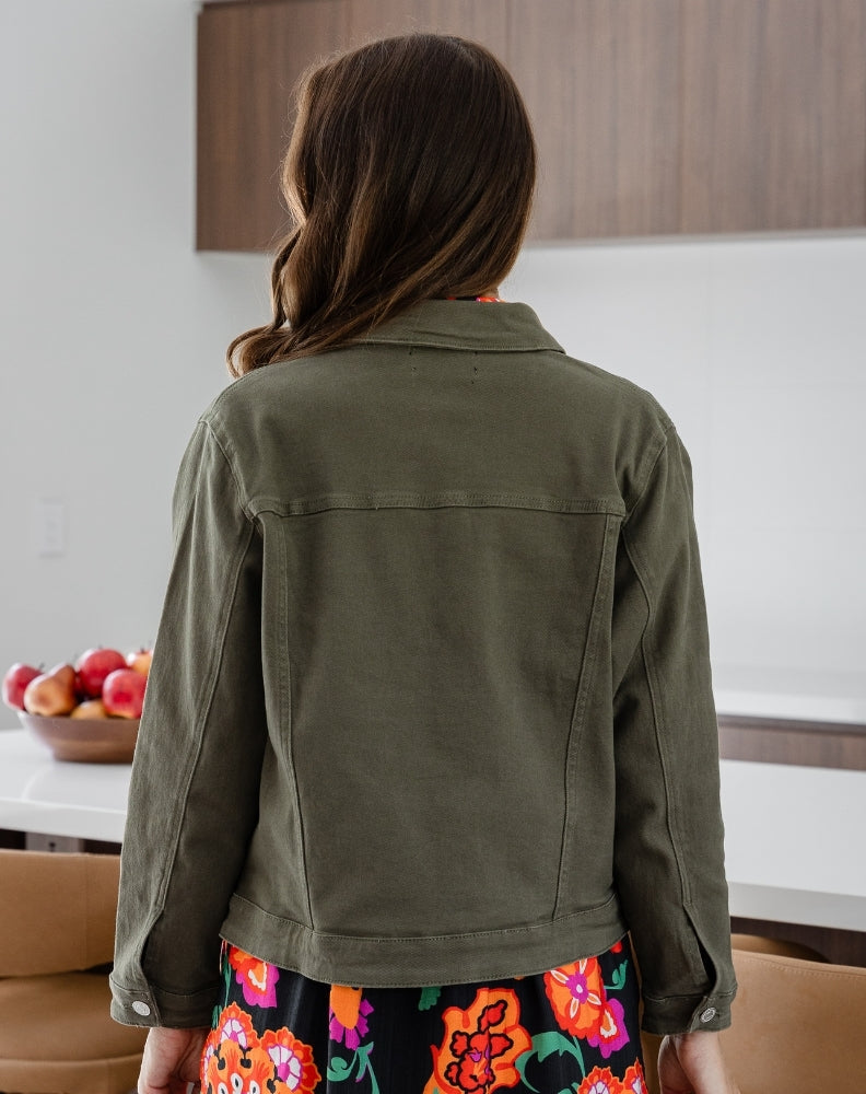 Frankie Jacket With Pocket - Khaki