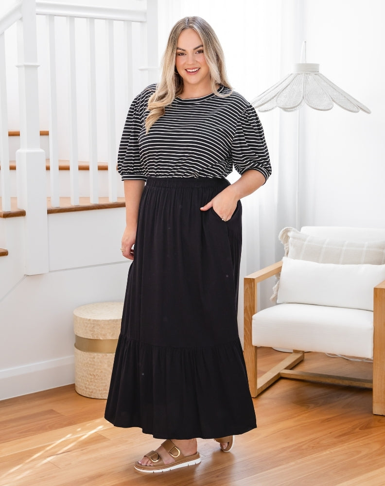 Danielle Maxi Skirt Black
