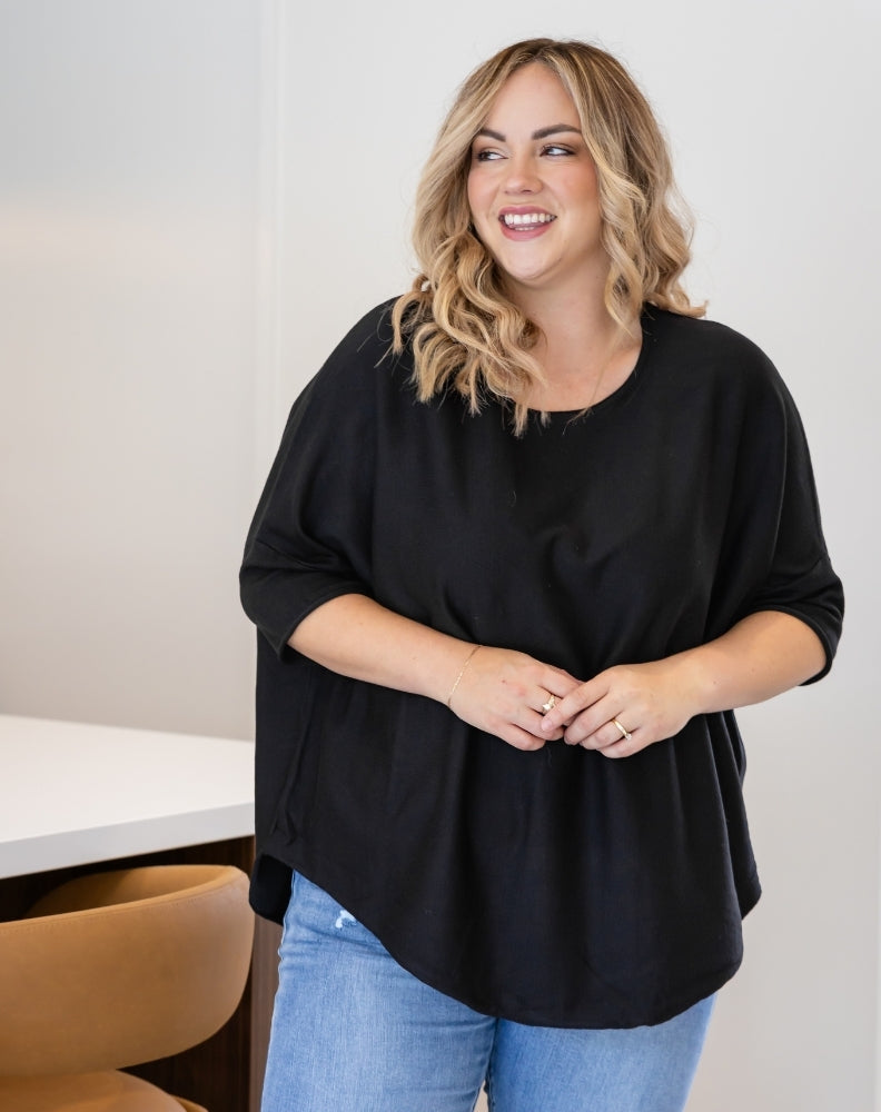 Batwing Knit - Black