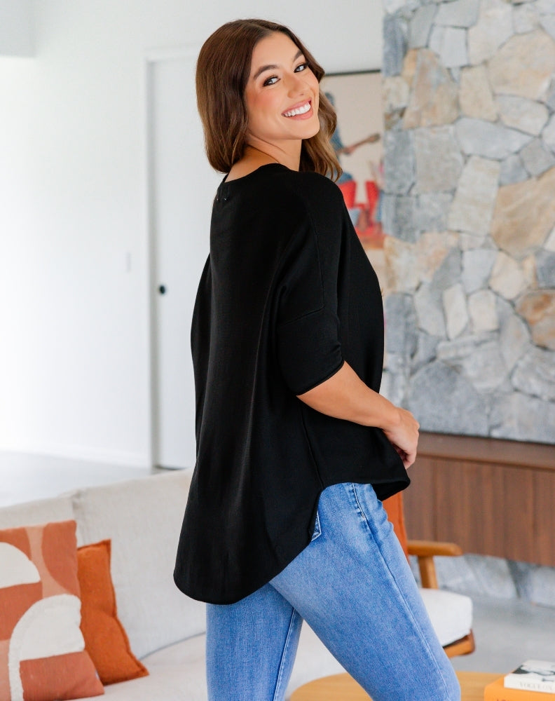 Batwing Knit - Black