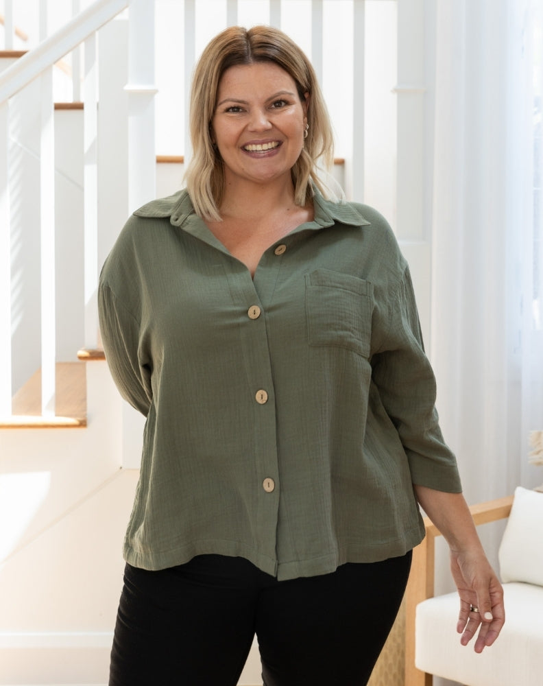 Billie Shirt - Sage