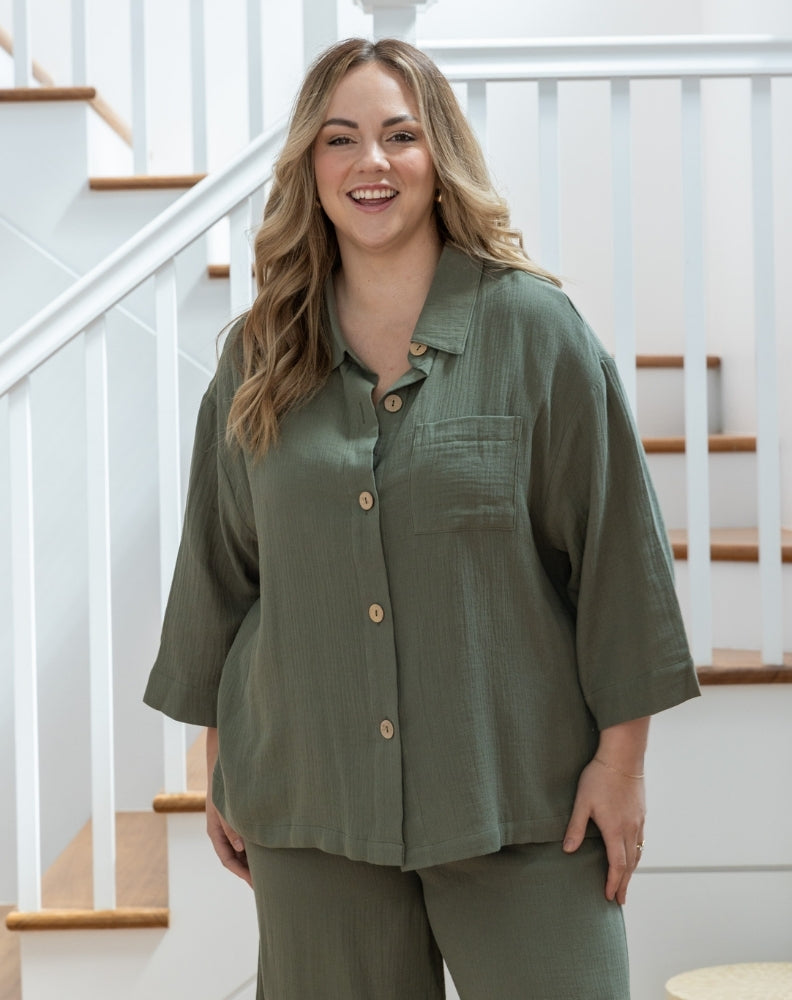 Billie Shirt - Sage