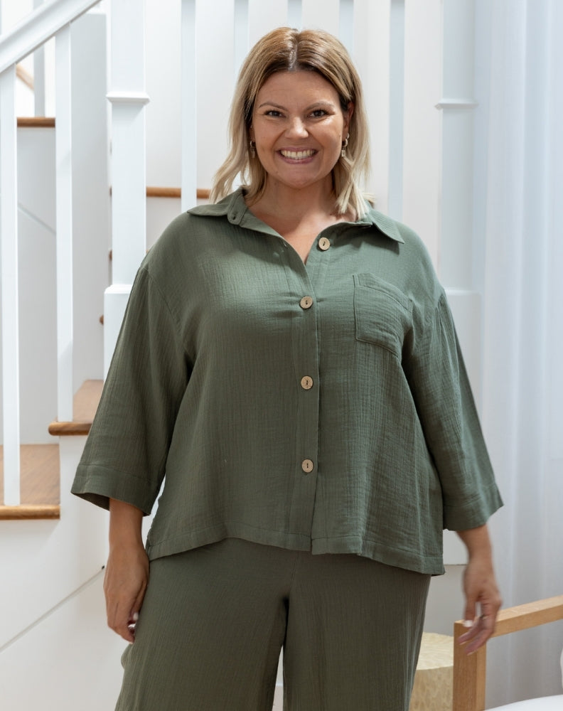 Billie Shirt - Sage