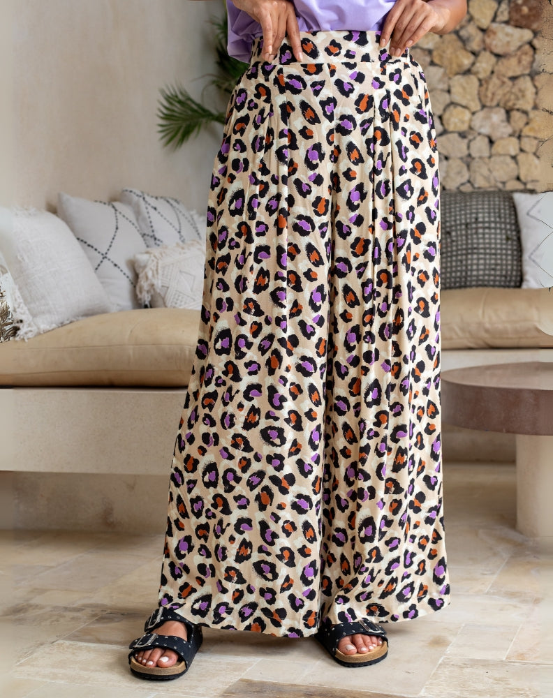 Bonnie Pant - Purple Leopard
