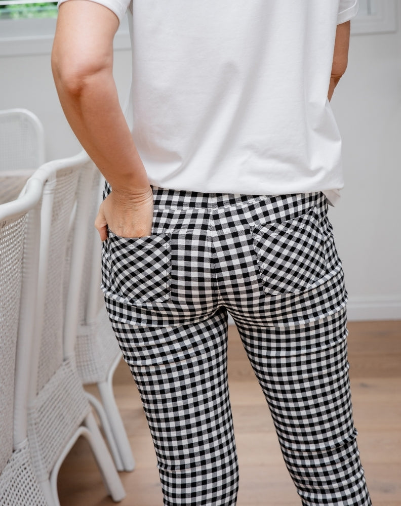 Gingham Capri Pants