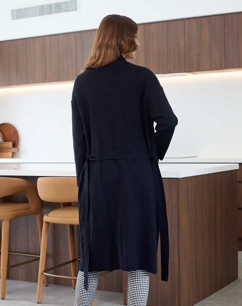 Cassie-Stretch-Coatigan-Black-Back