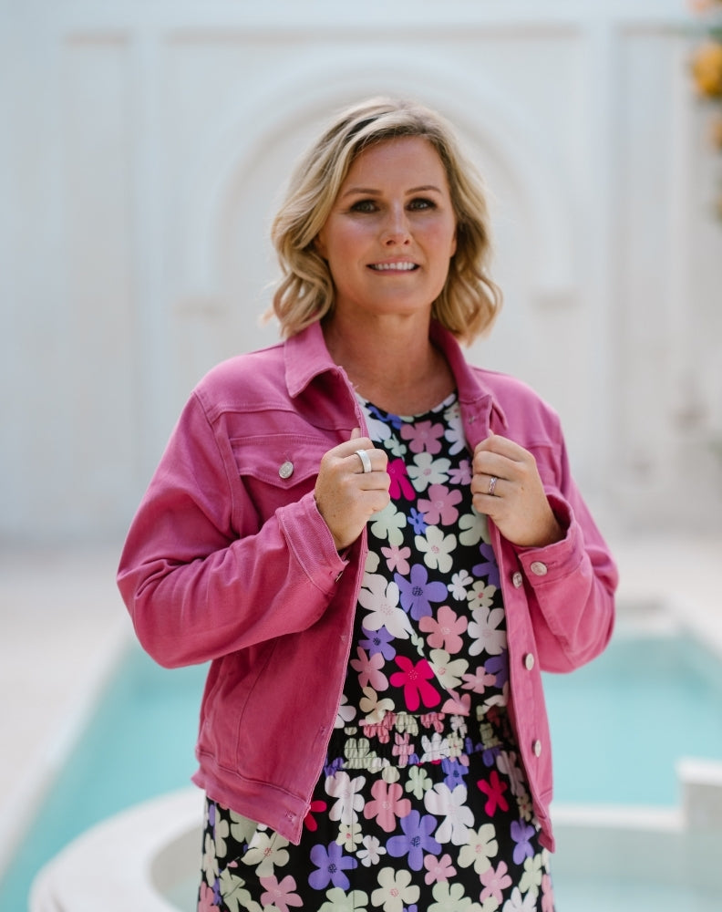 Frankie Jacket With Pockets - Pink