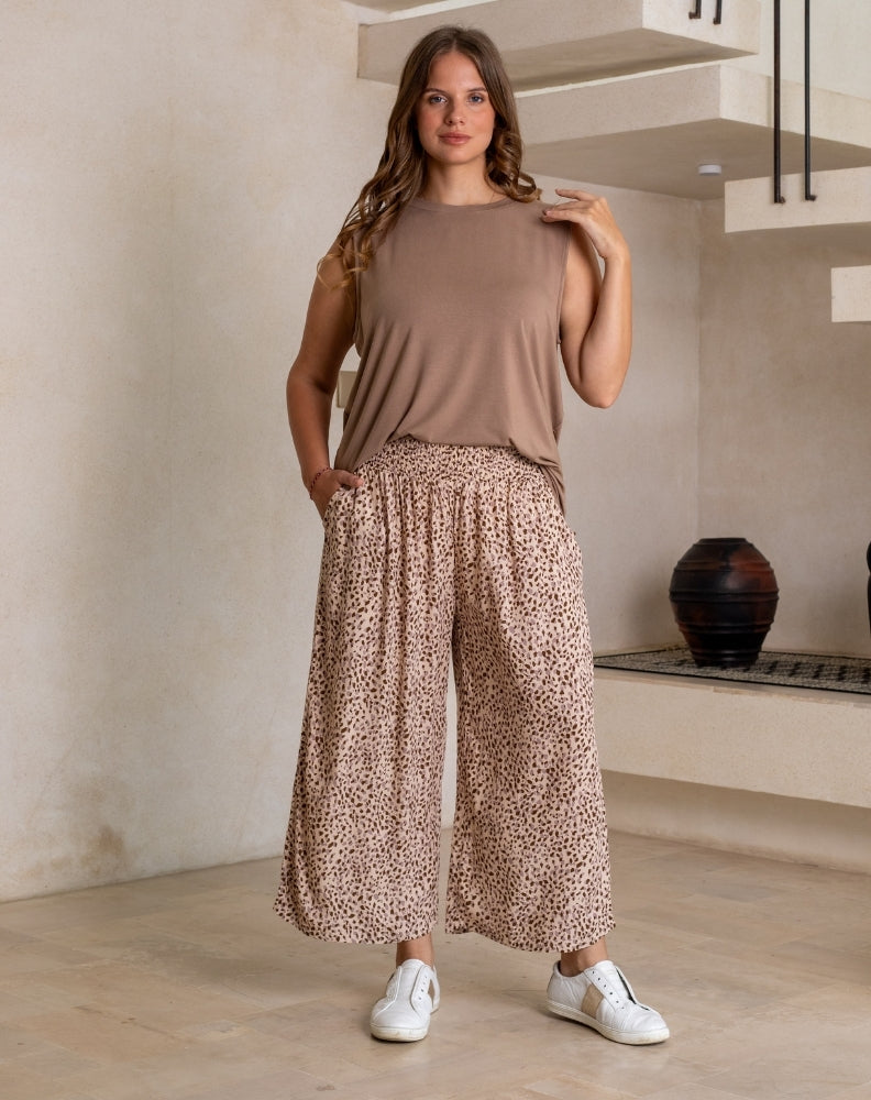 Iluka Pants - Beige Pebble