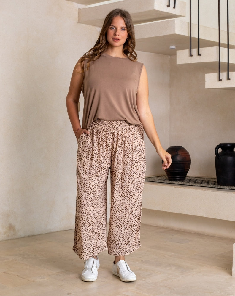 Iluka Pants - Beige Pebble
