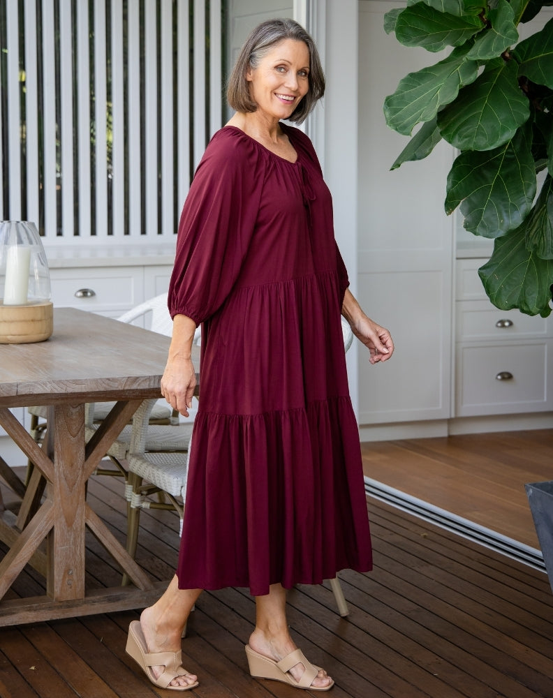 Jackson Dress - Wine