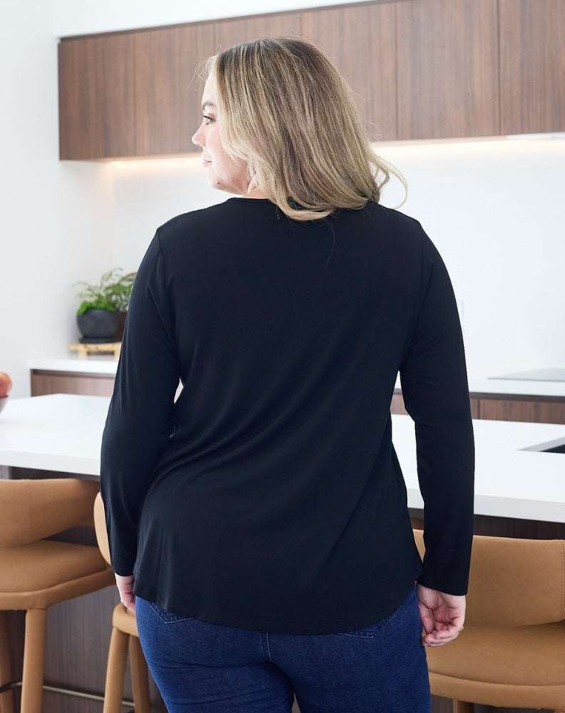 Laney-V-Neck-Tee-Black-Back