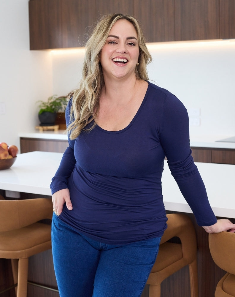 Layering-Tee-Navy-Scoop-Neck