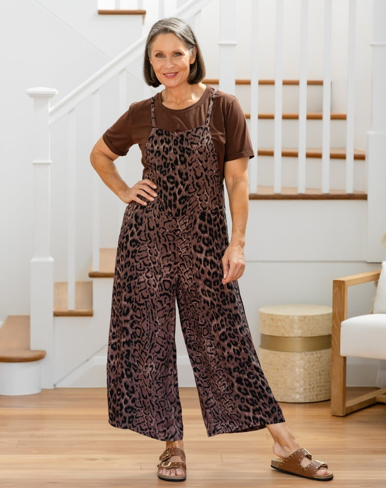 Rayon Overall - Leopard