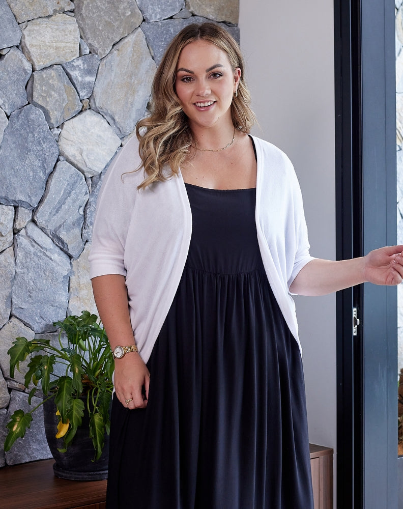 Mini Shrug - White Freez Wholesale Mini Shrug - White Freez Wholesale