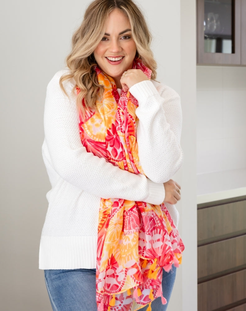 Print Scarf - Summer Burst