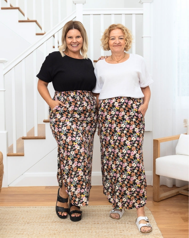 Resort Skirt - Multi Daisy