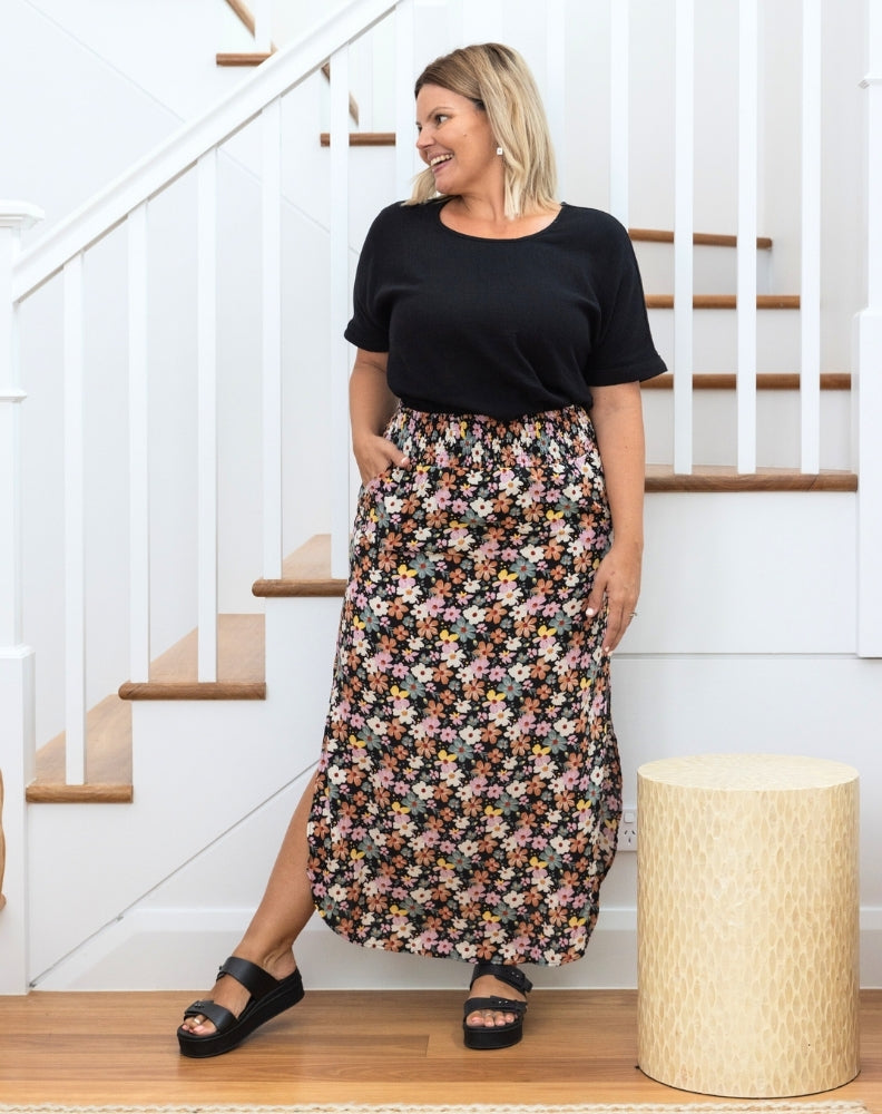 Resort Skirt - Multi Daisy