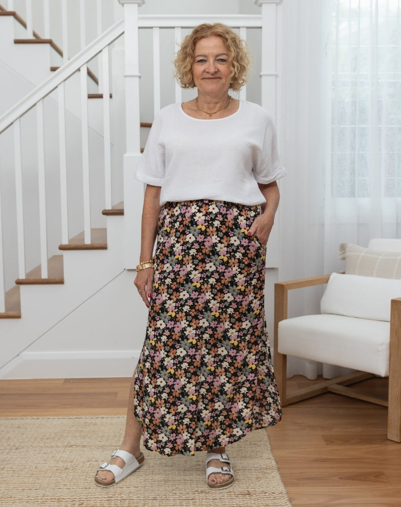 Resort Skirt - Multi Daisy